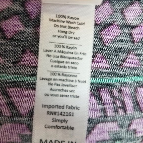 LuLaRoe Women's Purple Hi Lo Shirt Top Blouse - Picture 9 of 10